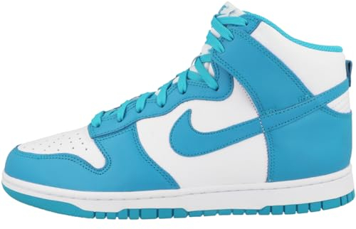Nike Dunk High Retro Weiß Grau DD1399-100, Laser Blau/Laser Blau-Weiß, 44,5 EU, Laser Blau Laser Blau Weiß, 44.5 EU