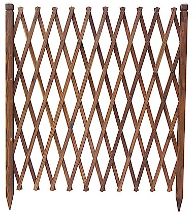 BXKCFYBSQ In-ground Garden Fence, Outdoor Climbing Plant Free-Standing Trellis, Wooden Garden Lattice Fence/Christmas Tree Fence Privacy Fence Screen (Size : H120xL200cm)