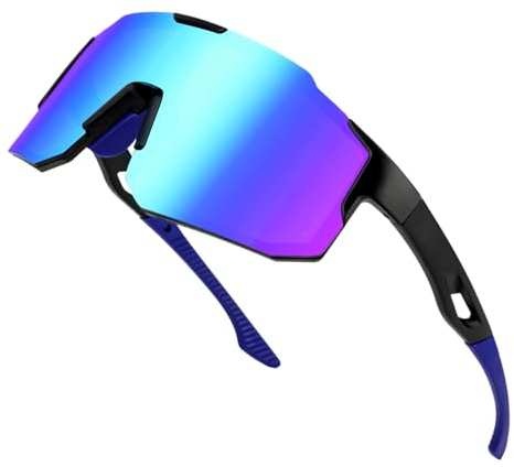 NVIYAM Sport Sonnenbrille, Damen Herren Fahrradbrille Sportbrille für MTB Rennrad Radfahren Biking Laufen für Outdooraktivitäten mit UV400 Schutz N0001