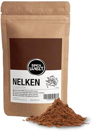 Spicy Welt Clavo Molido de Olor (500g) - Clavo de Olor en Polvo – para Repostería, Guisos y Bebidas | Aromático, Intenso y Dulce | 100% Natural & Sin Aditivos