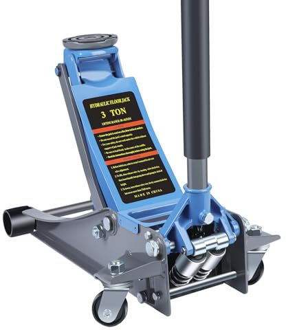 LARBANKE 3 Ton Low-profile Hydraulic Car Floor Jack,Built with Durable Aluminum and Steel,Floor Jack with Dual Pump System for Fast Lifting,6600Lbs Capacity,Lifting Range:3.15-18.31