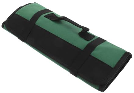 UKCOCO Borsa Per Da Chef Da Esterno Sacca Da Coltello Da Chef Borsa Per Da Sushi Custodia Per Coltello Portatile Caso Degli Chef Valigetta Da Cucina Tessuto Verde Scuro