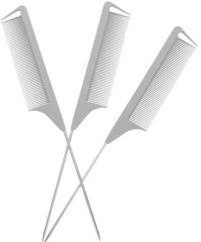 OATIPHO 3pezzi Pettine Per Di Topo in Di Carbonio Da Pettine Alto Per Sezionare Denti Per Cotonare e Per Per Taglio Styling e Colorazione