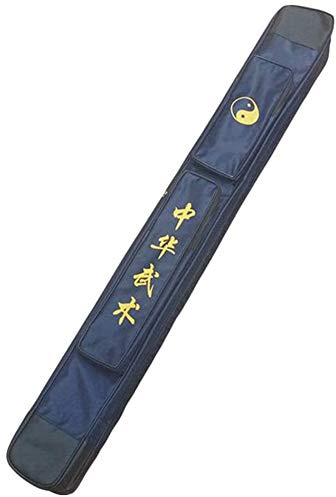 QWdfgS Bolsa para Espadas de Artes Marciales, Estuche de Transporte for Tai Chi, Estuche for Espada China Kung Fu, for Armas Azul una y Dos Capas, Tela Oxford con PU,Double Layer(Single Layer)
