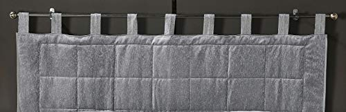 Linder Firenze Kopfteil mit Schlaufen, (1) 27pourcentcoton 18pourcentlin 55% Polyester (3) 100% Polyester, Grau, 160 x 70 cm
