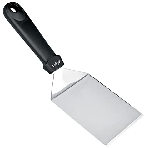 Lifestyle - Espátula de Cocina de Acero Inoxidable 13.5 x 8 cm, Paleta de Cocina para lasaña, repostería