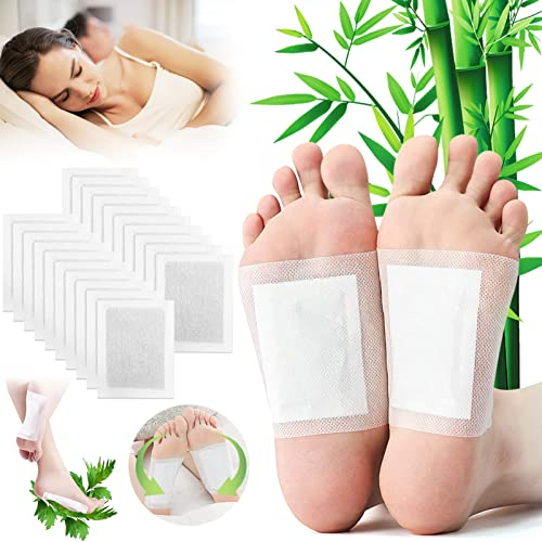 Cerotti Detox Piedi Naturali - 20pcs per Rimuovere le Tossine dal Corpo, Promuovere la Circolazione Sanguigna e Migliorare il Sonno