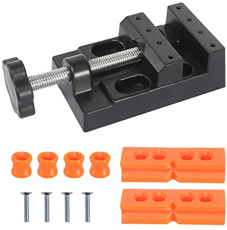 Flat Mini Schraubstock, 54mm Mini Bohrmaschine Bank Schraubstock Clamp, Paralleltisch Schraubstock DIY Skulptur Handwerk Schnitzwerkzeug für Uhren-Reparatur Craft Schmuck