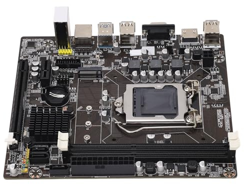 Carte Mère B75M DDR3, Prise en Charge Processeurs 1155 Broches I3 I5 I7, 2 Emplacements Mémoire, Ports Multi-USB pour Ordinateur de Bureau
