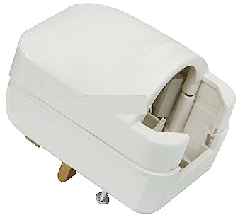 iSeventy9 White Grounded Schuko European Two Pin to UK Three Pin Converter Mains Plug 13A