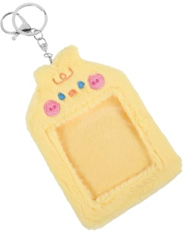 OFFSCH Cute Cartoon Animal Plush Card Holder Keychain Protective Sleeve for Id Credit and Game Cards Decorative and Functional Cover for Easy Access