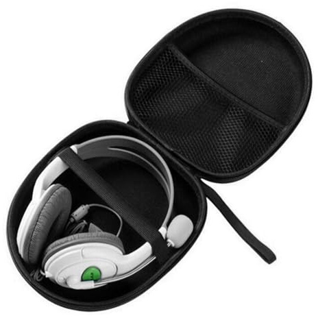 Resefodral för hörlurar, hörlursresfodral – hörlursresväska, resväska för headset, lätt hörlursväska | lätt hörlursförvaring | lätt hörlursväska, kompakt hörlursväska för inomhus och utomhus
