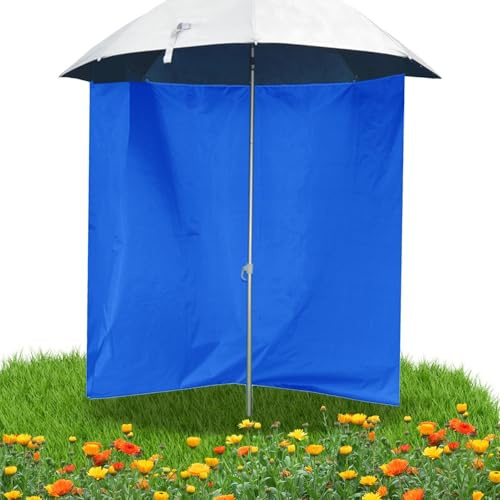 Sombrillas de playa de tela - Parasol impermeable con diseño de media circunferencia, cubierta resistente para paraguas portátiles | Cortina protectora para piscina, cubierta de resistencia