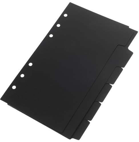 FIXOSHEE Intercalaires à 6 Feuilles pour Classeur Anneaux, Séparateurs Onglets pour Classement Cahiers, Agendas et Livres à Couverture Rigide