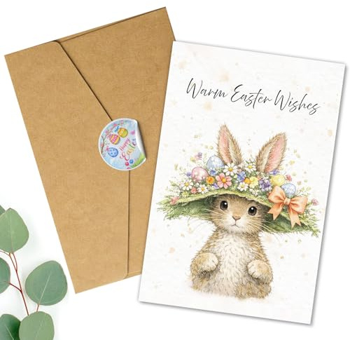 Hieprints Divertidos tarjetas de felicitación de juego de palabras de Pascua con amor por la familia, tarjetas de huevo de Pascua felices regalos para marido, esposa, mejor amiga, amigo, pariente