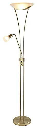 Lindby Lámpara de pie Felicia (Moderno) en Dorado hecho Metal e.o. para Salón & Comedor (3 llamas, E27) lámpara