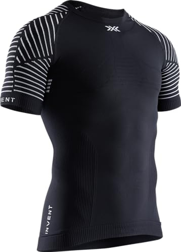 X-Bionic Invent 4.0 - Maglia Termica Uomo Manica Corta a Compressione - Alte Prestazioni per Running, Sci, Ciclismo, Fitness e Sport Invernali, Nero, XL