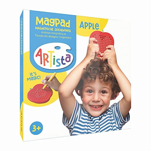 Artista Apple 9315142 Tableau Magique Dessin Magique pour Enfants à partir de 3 Ans Rouge