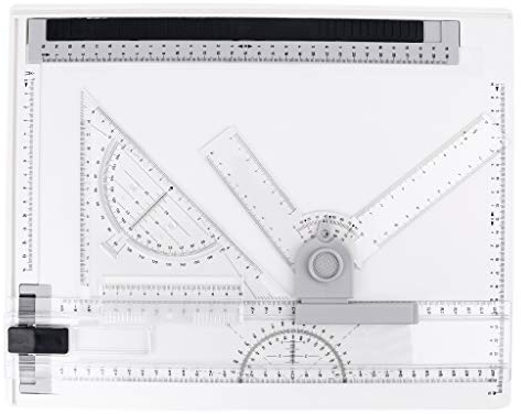 37 x 29 cm multifunktionales schnelles Zeichenbrett A4 tragbares Zeichenbrett mit klarem Grafikwinkel aus hochwertigem aus klarem Grafikwinkel
