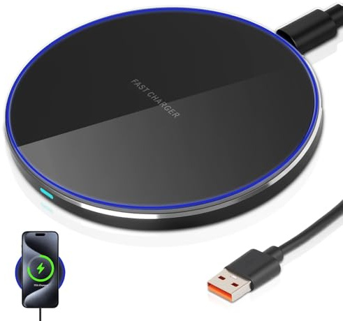 Caricabatterie Wireless Rapido Da 20 W Per IPhone 17/16/15/14/13/12, 11 Pro Max/Pro/Mini/XS/XR/X/8 Plus, Stazione Di Ricarica A Induzione Per Samsung Galaxy S23/S22/S21/S10E/S9/S8, Note 20/10/9