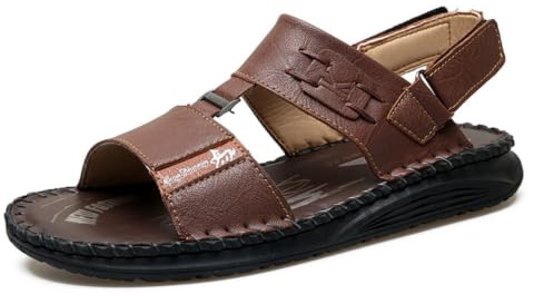 Hixingo Sandalias Hombre Verano Piel 37-50, Sandalias de Playa Zapatos Hombre Sandalias Trekking Casual Ligeras Cómodas Antideslizantes Sandalias Deportivas para exteriores, caminar
