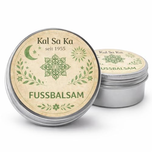 KALSAKA Fußbalsam 80 ml - durchblutungsfördernde Fußcreme für trockene und rissige Füsse - Hilft gegen Fusspilz und Schweißfüße - ideale Behandlung gegen Hornhaut