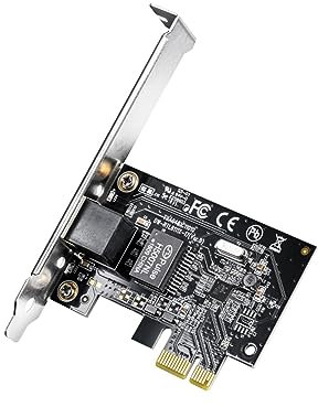 Cudy PE10 Gigabit - Tarjeta de Red PCI Express, 10/100/1000 Mbps RJ45, Controlador Libre en Windows 10/8.1/8