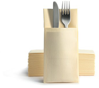 Alvotex Airlaid Besteckservietten 39x40cm 50/1 - CREAM (278)