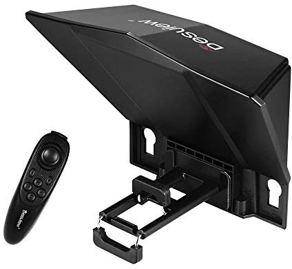 Desview - T2 - Teleprompter für Smartphone, Tablet oder DSLR-Kamera bis zu 8“ - Videoaufnahme - Autocue