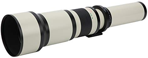 6501300 mm F8 F16 manuell fokus-telezoomobjektiv med adapterring för Nikon AI-monterad kamera, för fotografering med extremt långa avstånd