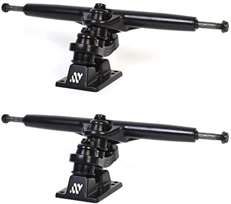 ANTWHEEL Sidewinder II Longboard/Skateboard/Surf-Skateboard, schwarz, Skateboard, Doppel-Kingpin-Achse, 17,8 cm Aufhänger, 24,7 cm Achse (2 Stück) kostenlose Hardware (23,6 cm Aufhänger, 30,5 cm