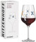 RITZENHOFF 3001009 Rotweinglas 500 ml - Serie Herzkristall Nr. 9 - Glas mit Blumenmotiv in Roségold - Made in Germany