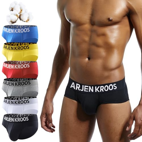 Casey Kevin Slip Homme Coton Lot de 6 - Extensible Sport Underwear | Ceinture de 3,5 CM de Large sous-vêtements - Slips pour Hommes - Confortable et Évacuant la Transpiration