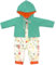 ZWOOS Puppenkleidung 35-43 cm für New Born Puppen, Modischer Overall Mit Mantel Kompatibel Mit Baby Born, Annabell, Nenuco und Mehr