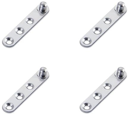 4 Kits of Door Pivot Hinge,Heavy Duty Concealed Rotating Door Hinge,Stainless Steel Spindle,Stainless Steel Window Door Fittings 59 * 11mm