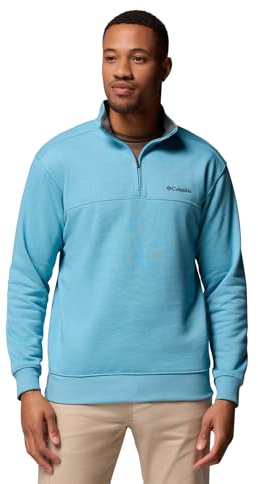 Columbia Mens Hart Mountain II Half Zip Fleece Jacket, Vintage Blue Heather, 4X Tall