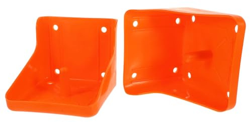 Toyvian Porta Mattoni di Sale in Pp Resistente Rosso 2 Pezzi Supporto Cilindrico per Blocchi di Sale per Allevamenti di Ovini Facile da Montare