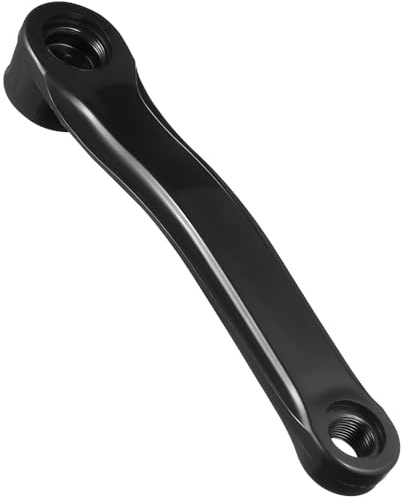 CLISPEED Brazo de manivela de cadena única izquierda para bicicletas de carretera y ejercicio, construcción de metal con diseño sólido y fácil instalación, brazo de manivela de repuesto adecuado para