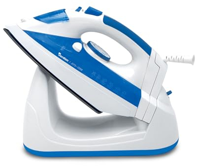 WeGeek, sistema de planchado en seco + vapor SIN cable, 2200W de potencia, depósito de 310ml, suela de cerámica, función autolimpieza.