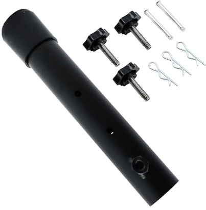Ieron Lot de 4 rallonges de Pieds de Table Pliantes en métal, pour Pieds courbés et Droits, réglables en Hauteur 3,6/5,23 (7,8 Pouces)