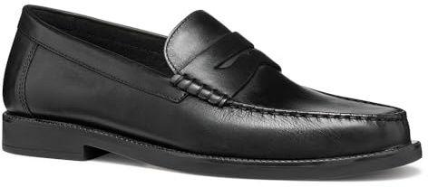 Geox U RECANATI D, Mocassino Uomo, Black, 40 EU