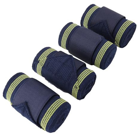 Dilwe Elastische Pferdebeinbandagen, Atmungsaktive Pferdebandage, Verhindern Nächtliche Schwellungen, Unterstützen Muskeln/Sehnen/Bänder