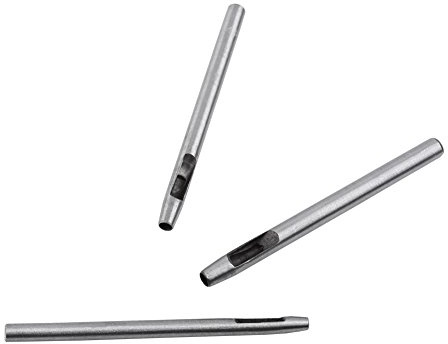 Jelquix Robusto Set di Perforatori per Pelle Cava di 10 Strumenti in Acciaio per Pulire i Fori in Guarnizioni, Vinile, Borse