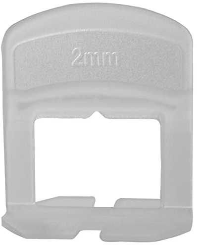 Karl Dahm Zuglaschen für 2 mm Fugen bei Fliesenstärke 0–12 mm, 100 Stück – für bis zu 5 m² Fliesenfläche – passend für Keil Nivelliersystem I Fliesen Verlegehilfe für Wand & Boden – 11092