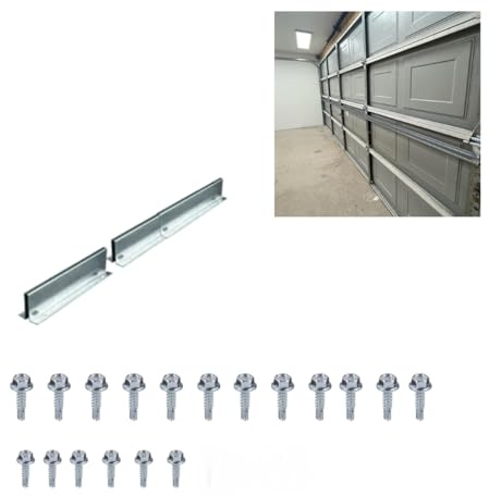 8 FT Heavy-Duty Steel Garage Door Reinforcement Bracket - Made in The USA - Prevents Bending, Sagging & Cracking