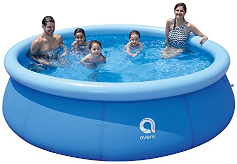 RAPTAVIS Piscine Gonflable extérieure Hors Sol Ronde avec Dessus d'air pour Enfants ou Adultes 3.0 m x 76 cm