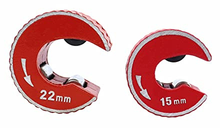1/2 st rörskärare i koppar, 15 mm/22 mm rörskärare för kopparrör/handmanövrerad