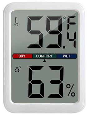 Namvo Digital termometer Hygrometer Stor LCD-skärm Rumstermometer Temperatur för växthushem