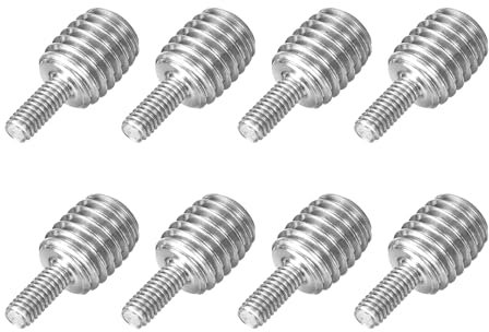 sourcing map Bullone a vite filettata a doppia estremità da M4 x 10 mm a M10 x 10 mm, 8 pezzi in acciaio inossidabile 304, adattatore riduttore per dispositivi di fissaggio per mobili e macchinari