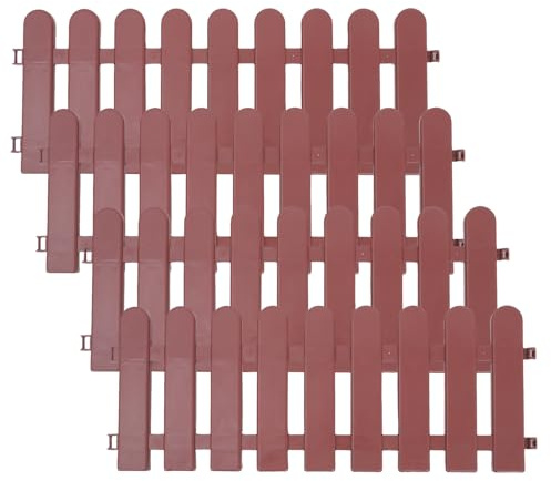 Totority Recinto para Tortugas y Reptiles de 4 Piezas, Valla Barrera para Animales Pequeños, Borde Decorativo para Jardín y Césped, Protección contra Depredadores